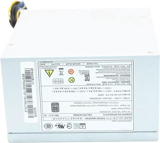 Main image of for P310 TS150 TS450 54Y8936 00PC738 FSP400-40AGPAA 400W Server Power Supply 10Pin SP50A36175
