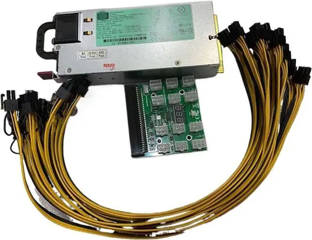 Alt view image 4 of 6 - 1200W PSU Server Power Supply HSTNS-PL11 490594-001 438203-001 for DL580 G6 G7 PCI-E Breakout Board 6Pin Cable