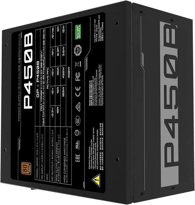 Alt view image 5 of 6 - P450B 450W for Active PFC ATX 12V 60-50 Hz Power Supply