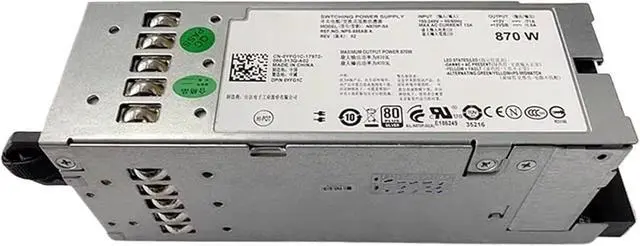 Alt view image 5 of 5 - N870P-S0 A870P-00 0YFG1C 870W 12V 71A for R710 Server Power Supply NPS-885AB A YFG1C 7NVX8 07NVX8