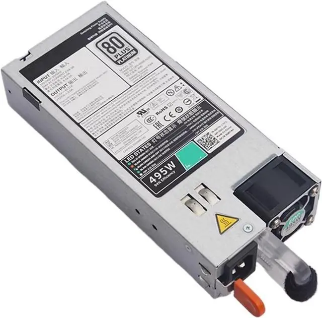 Alt view image 4 of 4 - 495W for R530 R630 R730 R730XD R740 T430 T630 Server Power Supply D495E-S0 D495E-S1 F495E-S0 02FR04 0N24MJ 09338D