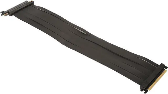 Alt view image 3 of 7 - PCIE 4.0 X16 Graphics Card Extension Cable, 50cm Speed GPU Cable, Shielded for Lossless Waft, Independent Segmented Shielding, Compatible with RTX 30 Series, Widely Applicable
