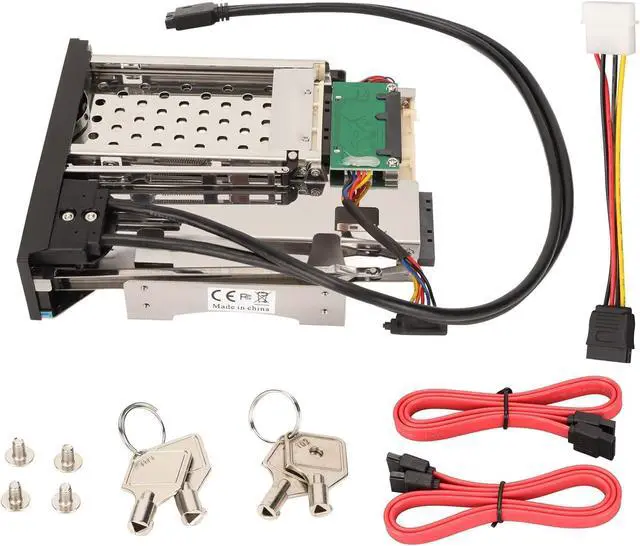 Alt view image 4 of 7 - 3.5in Internal Hard Drive Tray with Hot Swap and Trayless , Supports 2.5/3.5in Dual USB3.0 Up to 6Gbps, Mounting Bracket for Server, PC and Security