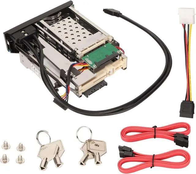 Alt view image 6 of 7 - 3.5in Internal Hard Drive Tray with Hot Swap and Trayless , Supports 2.5/3.5in Dual USB3.0 Up to 6Gbps, Mounting Bracket for Server, PC and Security