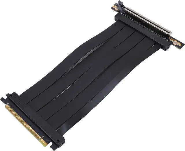 Main image of PCI E 5.0 Riser Cable, PCIe 5.0 X16 200mm High Speed Flexible Extender Card Extension Port 90 Degree Adapter, 128Gbps High Speed Adapter Riser Card Flexible Cable 20cm