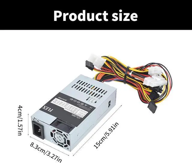 Alt view image 5 of 7 - 350W Small Form Factor Power Supply for NAS and POS Cash Register Applications PC Power Supply