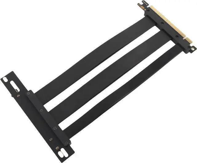 Main image of PCI E 4.0 Riser Cable, 128Gbps High Speed PCIe 4.0 X16 Flexible Extender Card Extension Port 90° Adapter, GPU Graphics Card Extension Cable for RTX 4090 Ti 8900 XT, Black (30cm)