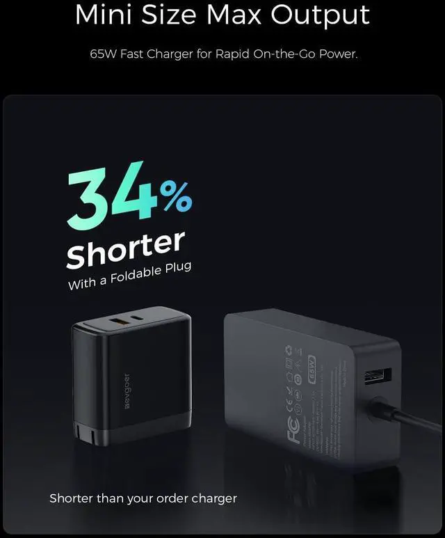 Alt view image 7 of 7 - 65W Surface Pro Charger,Microsoft Windows Surface Charger for Surface Pro 3/4/5/6/7/8/9/10/X Power Adapter,Compatible for Both Microsoft Surface Book/Laptop/Tablet,Support 44W 36W