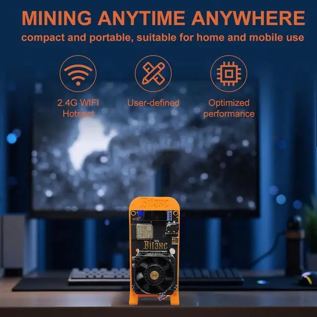 Alt view image 7 of 7 - Bitaxe 601 Gamma Bitcoins Miner 1.2TH/s Solo Miners BM1370 Asic Chip 2.4G WiFi 18W/TH BTC Miner Machine Lottery Crypto Miner with Open System Asic Bitcoins Mining Machine