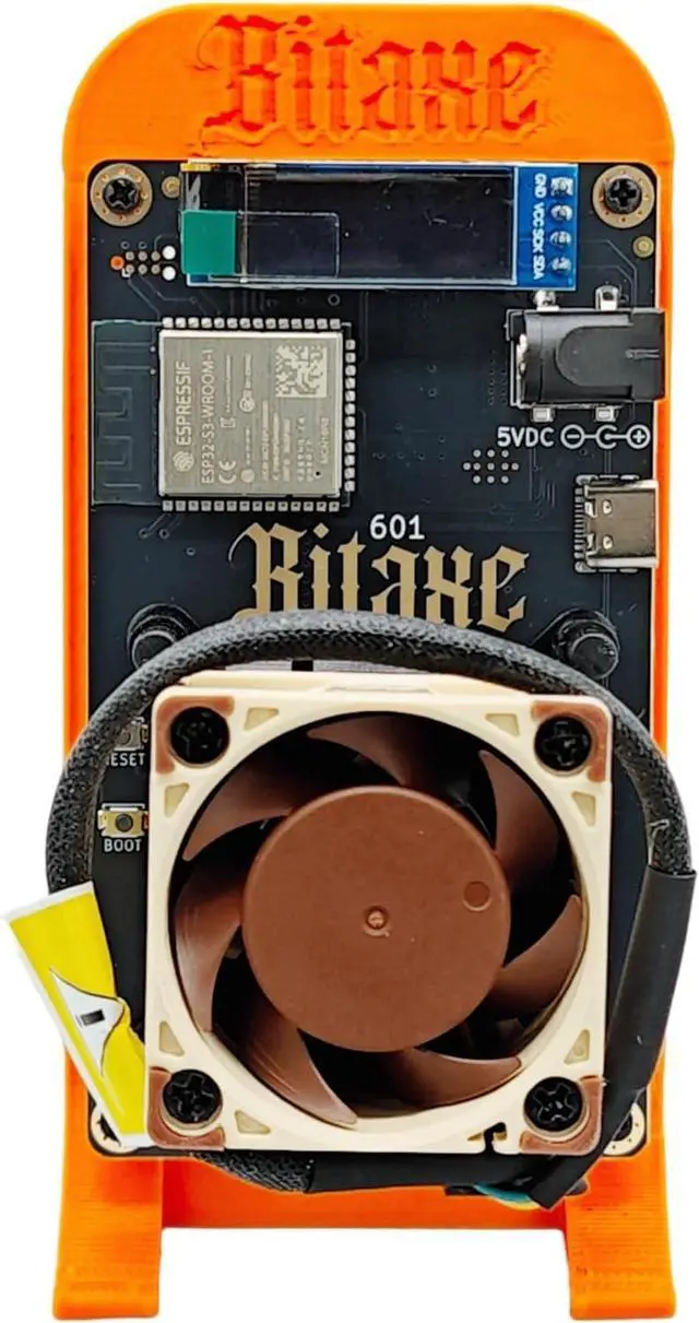 Alt view image 3 of 5 - Bitaxe Gamma 601 Solo Miner - Ultra Silent Fan, 1.2TH/s, 2.4G WiFi, 18W ASIC BM1370 Chip | High-Efficiency BTC Bitcoin Mining Machine | Inspired by Antminer S21 Pro