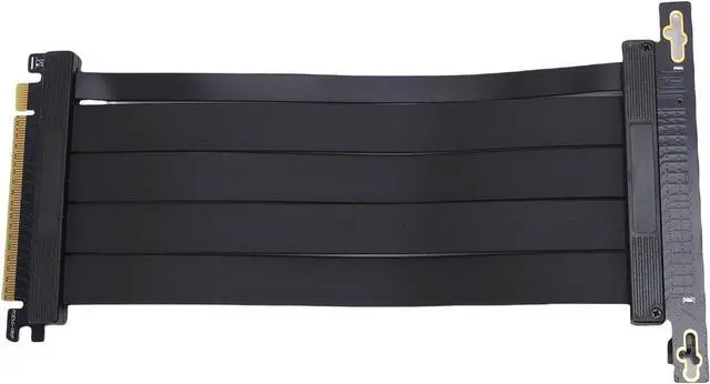 Main image of PCIe 5.0 X16 Riser Cable, 128Gbps High Speed Flexible Extender Card Extension Port 90 Degree Adapter PCI Express 5.0 Port GPU Extension Card