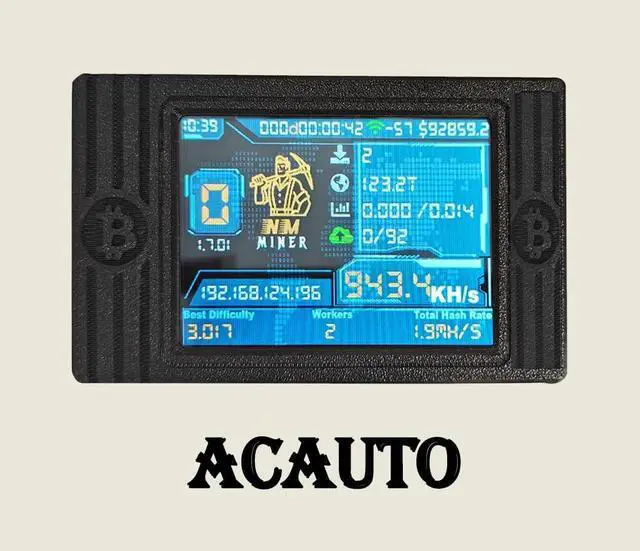 Alt view image 5 of 7 - New NerdMiner V2 MAX Solo Miner 930KH/s ASIC Bitcoin Miner 1.5W Low Power Win3.125 BTC 2.4G WiFi Portable Mining Rig with PSU (Black)