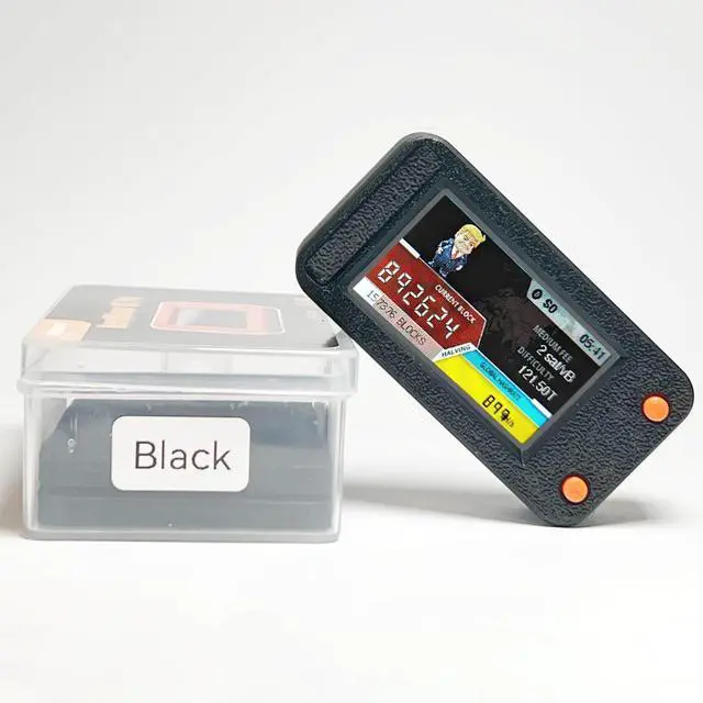 Main image of New NerdMiner V2 Pro 250KH/S Donald Trump Edition T Display S3 Crypto Miner Low Power Consumption Fan-Cooled Lucky Solo Lottery Miner BTC Miner by ACAUTO (Black)