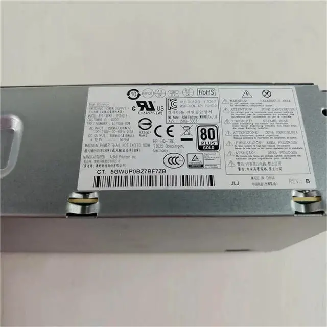Alt view image 4 of 6 - 180W PSU L07658-004 L07658-001 for S01 280 G3 G4 G5 SFF Power Supply PCH019 PA-1181-3HB