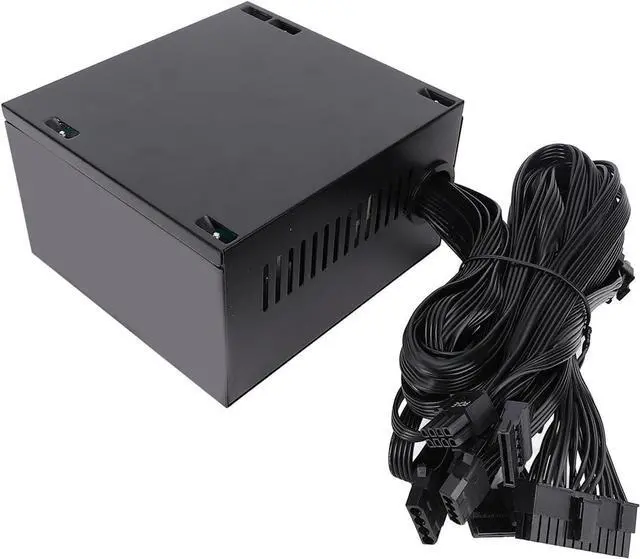 Alt view image 7 of 7 - High Efficiency 700W Gaming Power Supply, 80 Gold Certified ATX PSU, Auto Thermally Controlled Fan, All Protections, Energy Saving Model, Standby Power Consumption, Compatible,