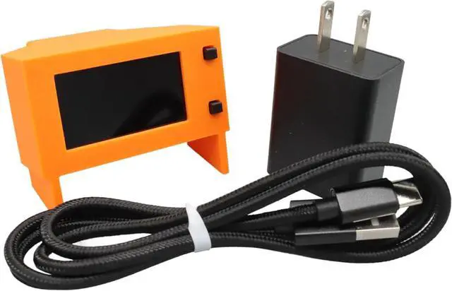 Main image of Bitcoin Open Sources Miner Nerdnos Solo Miner Bitcoin Miner 80~120Gh/s 8W Type-C Cable and Adapter Included Plug and Hash Nerdminer Nerdnos