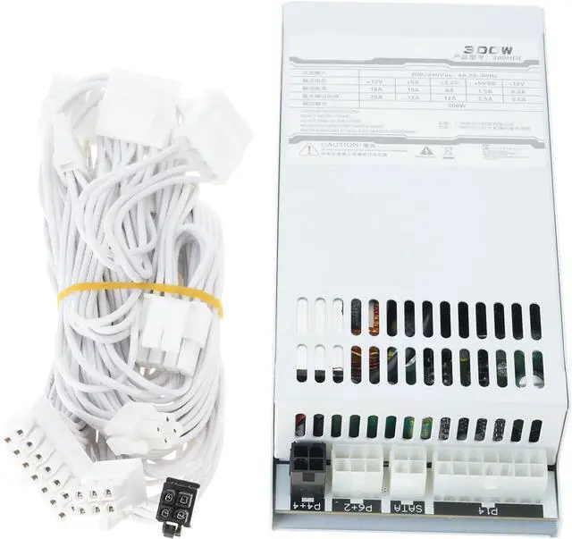 Alt view image 5 of 7 - Efficient 300W Fully Module Small 1U Power for Easy Cable Management in NAS Desktops PC Case 1U Power Supply
