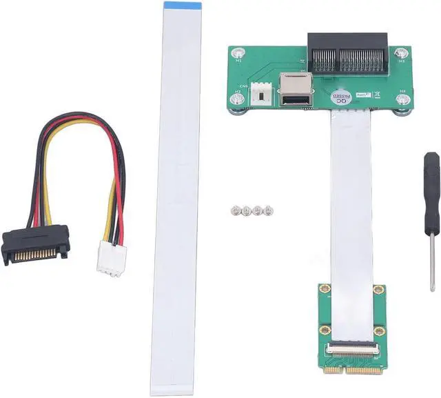 Main image of Mini PCIE to PCIE Express 4X Extension Cord Adapter, USB Riser Card with High Speed FPC Cable, Plug and Play, Supports 2000 to Win10, PCIE 1X/4X Cards Compatible