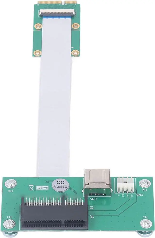 Alt view image 7 of 7 - Mini PCIE to PCIE Express 4X Extension Cord Adapter, USB Riser Card with High Speed FPC Cable, Plug and Play, Supports 2000 to Win10, PCIE 1X/4X Cards Compatible