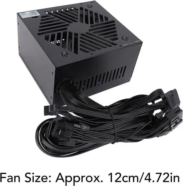Alt view image 6 of 7 - High Efficiency 700W Gaming Power Supply, 80 Gold Certified ATX PSU, Auto Thermally Controlled Fan, All Protections, Energy Saving Model, Standby Power Consumption, Compatible,