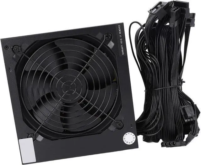 Alt view image 7 of 7 - Powerful 12V ATX Power Supply Equipped with Multiple Protections, Designed for Energy Efficiency, with Intelligent Temperature Control, Switchable Fan