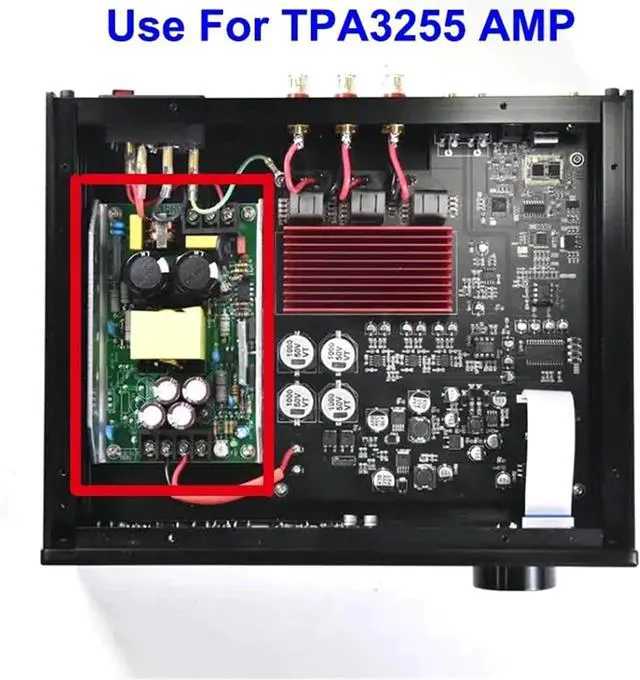 Alt view image 7 of 7 - Universal Regulated Switching Power Supply 300W 3Way Switching Mode Power Supply Dual DC 24/36/48V 12V1A For Digital TPA3255 TPA3221 TPA3116 Amplifier Power Module for LED Strip Light, Computer Projec