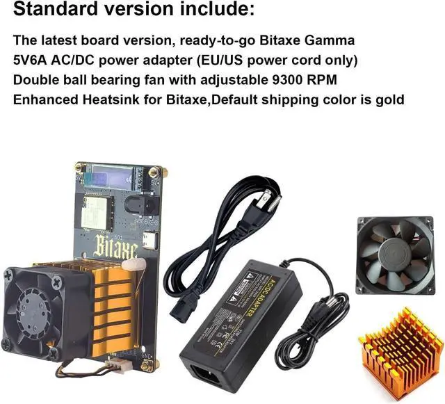 Alt view image 6 of 6 - NerdRhino Bit Gamma - 1.2+TH/s Bitcoin Miner BM1370 ASIC chip Acrylic Structure Redefining Home Bitcoin Mining Machine