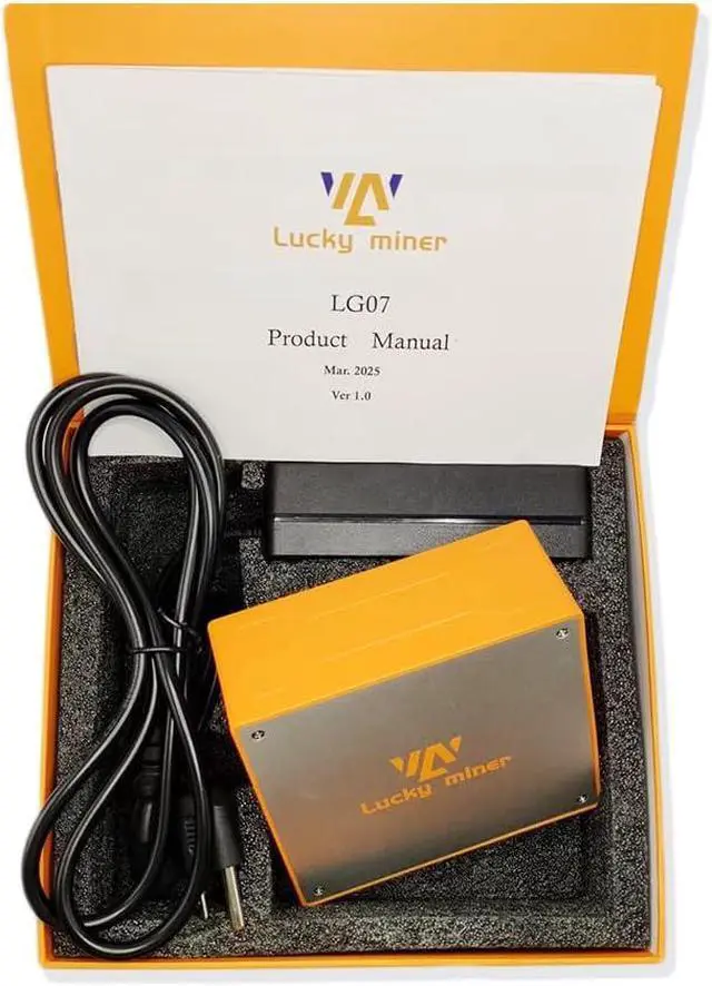 Alt view image 5 of 6 - Mini Doge Lucky Miner LG07 Litecoin & Dogecoin Miner  11MH/S Scrypt Algorithm ASIC Miner, Low Power 12W, Quiet 25dB, WiFi 2.4GHz, Built-in PSU, Crypto Miner Mining Machine for Home Use