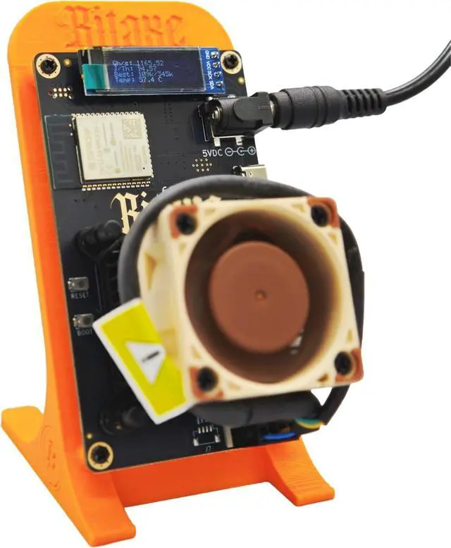 Main image of Bitcoin Solo Miner Bitaxe Gamma 601 1.2TH/S 18W with Silent Fan with Power Supply and Stand Powerful Open Source Miner