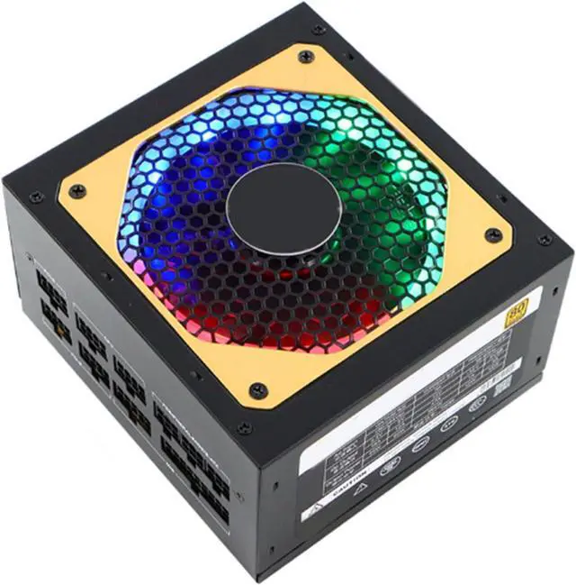 Alt view image 5 of 7 - EINCORN 850W Full Modularity LED 20+4Pin Professional Video Game Computer PC Power Supply Low Noise Cooling Fan for Electronic S
