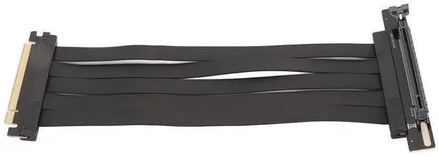 Main image of PCIE 4.0 X16 Graphics Card Extension Cable, 90 Degree High Speed Riser Cable, Shielded for Lossless Signal, Compatible with RTX4090, Ultra Soft Design for Better Cable Management