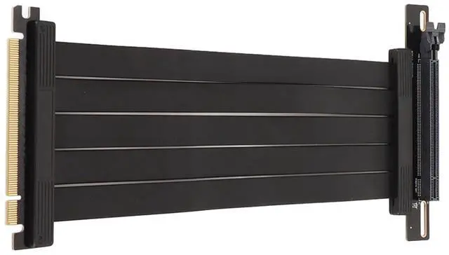 Alt view image 4 of 7 - PCIE 4.0 X16 Graphics Card Extension Cable, 90 Degree High Speed Riser Cable, Shielded for Lossless Signal, Compatible with RTX4090, Ultra Soft Design for Better Cable Management