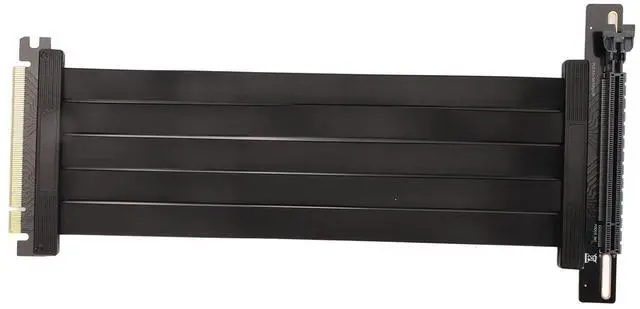 Alt view image 5 of 7 - PCIE 4.0 X16 Graphics Card Extension Cable, 90 Degree High Speed Riser Cable, Shielded for Lossless Signal, Compatible with RTX4090, Ultra Soft Design for Better Cable Management