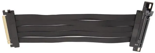 Alt view image 7 of 7 - PCIE 4.0 X16 Graphics Card Extension Cable, 90 Degree High Speed Riser Cable, Shielded for Lossless Signal, Compatible with RTX4090, Ultra Soft Design for Better Cable Management