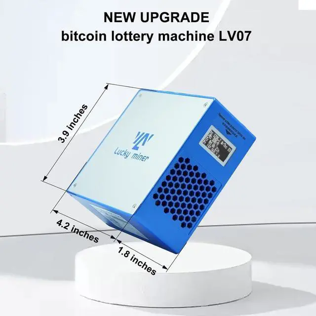 Alt view image 2 of 6 - Lucky Miner LV07 Bitcoins Miner 1000GH/S 2.4GWifi SHA-256 25W Crypto Miner with BM1366 Asic Chip Low Noise BTC Miner for Home Use Support Multiple Modes and cryptocurrencies