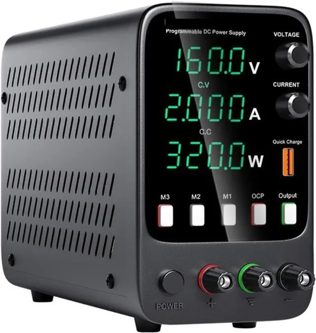 Alt view image 3 of 3 - Adjustable Power Supply USB Interface 115v/230v APS1602H 0-160V 0-2A 320W Programmable DC Power Supplies