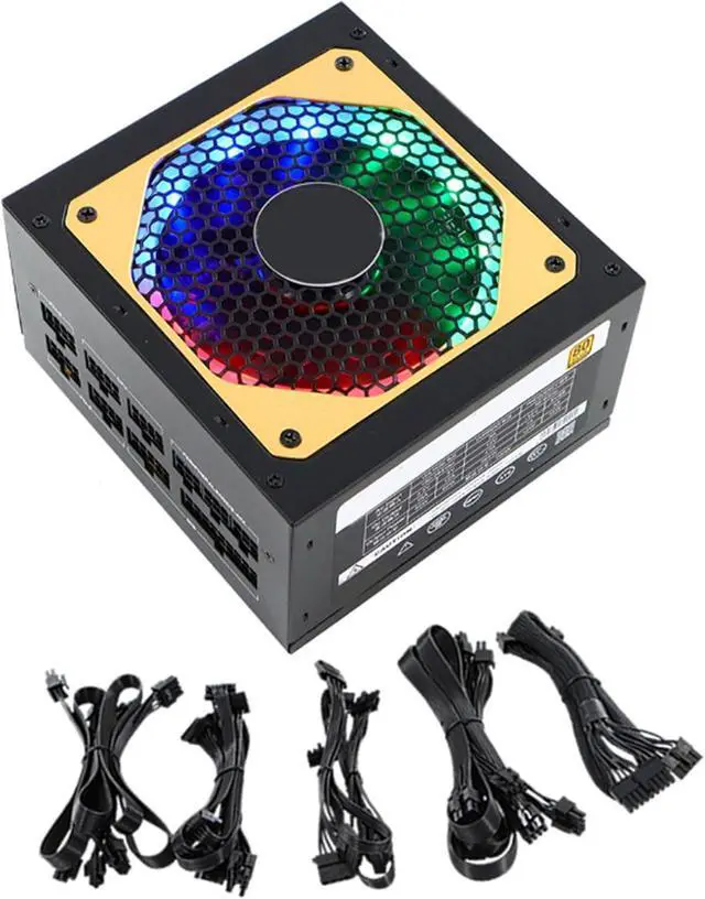 Main image of EINCORN 850W Full Modularity LED 20+4Pin Professional Video Game Computer PC Power Supply Low Noise Cooling Fan for Electronic S
