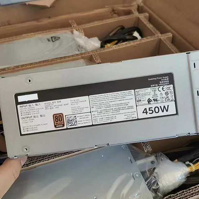 Alt view image 3 of 6 - PSU for T440 R540 450W Power Supply D450E-S1 HXF7Y 0HXF7Y DPS-450AB-7 B DPS-450AB-7 A H3DKF 0H3DKF