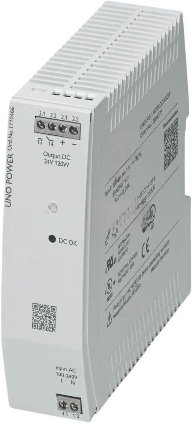 Main image of Power Supply 1110466 UNO2-PS/1AC/24DC/120W
