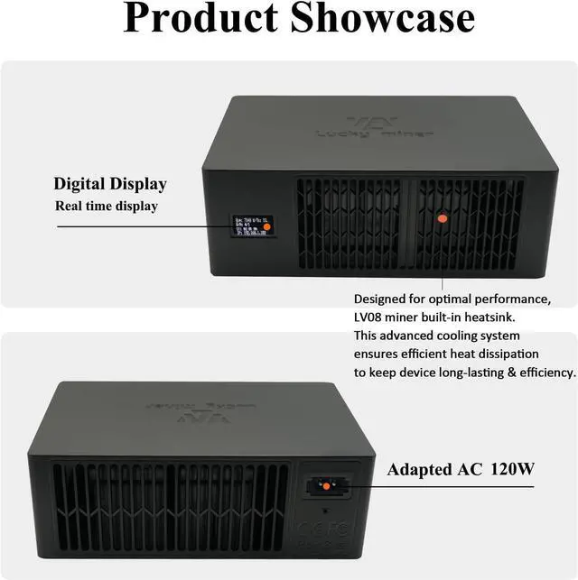 Alt view image 3 of 7 - Bitcoins Miner Machine Lotto Mining Device 4.5TH/S WiFi SHA-256 Asic Chip BM1366 Portable V8 Micro Silent Cryptocurrency Home Use