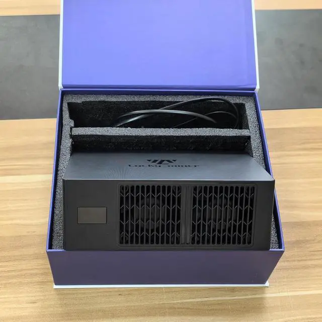 Alt view image 6 of 7 - Bitcoins Miner Machine Lotto Mining Device 4.5TH/S WiFi SHA-256 Asic Chip BM1366 Portable V8 Micro Silent Cryptocurrency Home Use