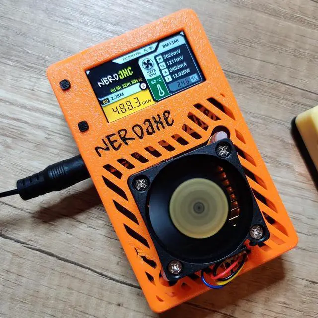 Alt view image 3 of 6 - Bitcoins Miner Lotto Mining Device Ultra 500GH/S 2.4G WiFi 15W Asic Chip BM1366 Portable Cryptocurrency Home Use