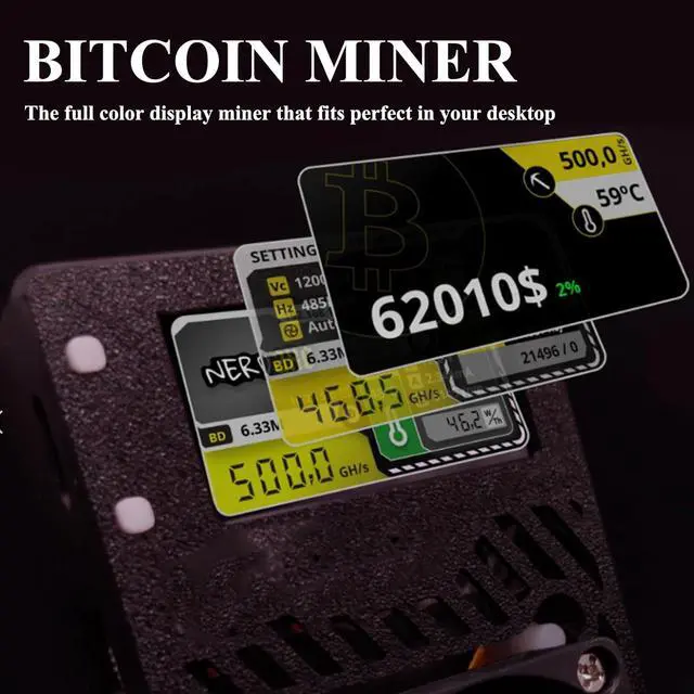 Alt view image 5 of 6 - Bitcoins Miner Lotto Mining Device Ultra 500GH/S 2.4G WiFi 15W Asic Chip BM1366 Portable Cryptocurrency Home Use