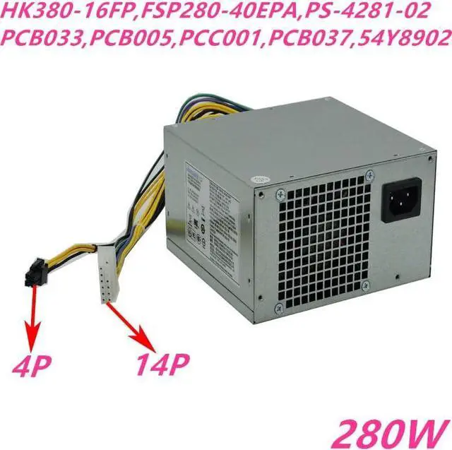 Alt view image 2 of 6 - PSU 530 14Pin 280W Power Supply HK380-16FP FSP280-40EPA PS-4281-02 PCB033 PCB005 PCC001 PCB037 PS-3181-1