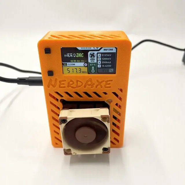 Alt view image 3 of 5 - NerdAxe Ultra 500gh/s 13W BM1366 Open Source Bitcoin Asic Solo Miner with Quiet Fan Low Noise Low Power for Home Use