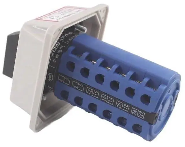 Alt view image 3 of 4 - FUKUZL 20A Changeover Rotary Switch LW26-20/6M YMW26 with Waterproof Box 6 Gears 6 Sections 2 Wires 6-Way Power Supply Voltage Signal