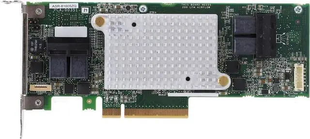 Main image of ASR 81605ZQ Array Card 12Gbps 16 Channels 256 Storage Devices PCIe X8 SAS Controller 1GB Cache, Scalable Solution for Future Expansion