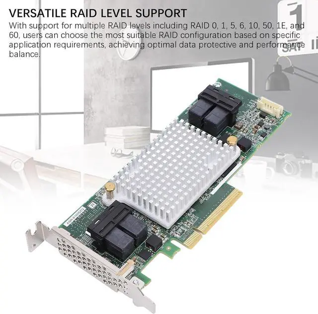 Alt view image 5 of 7 - ASR 81605ZQ Array Card 12Gbps 16 Channels 256 Storage Devices PCIe X8 SAS Controller 1GB Cache, Scalable Solution for Future Expansion