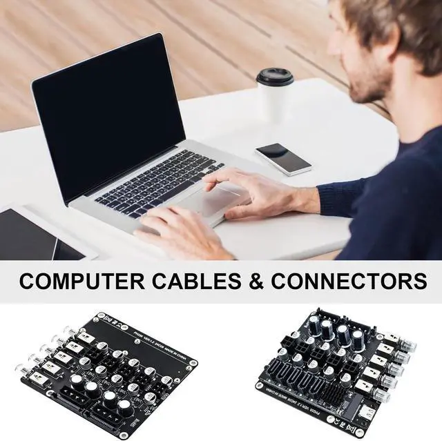 Alt view image 2 of 7 - SYJHHWGS Double 15Pin 4Pin Power Control Switching Module for Multiple Computer Setups with Indicators
