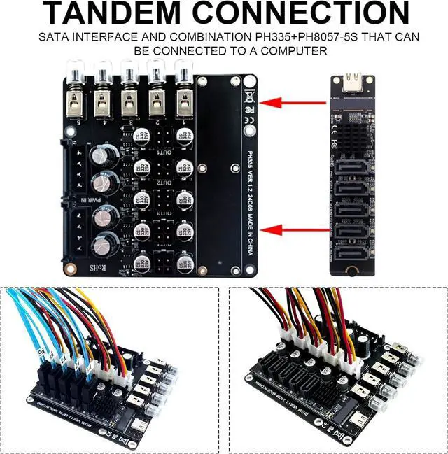 Alt view image 6 of 7 - SYJHHWGS Double 15Pin 4Pin Power Control Switching Module for Multiple Computer Setups with Indicators